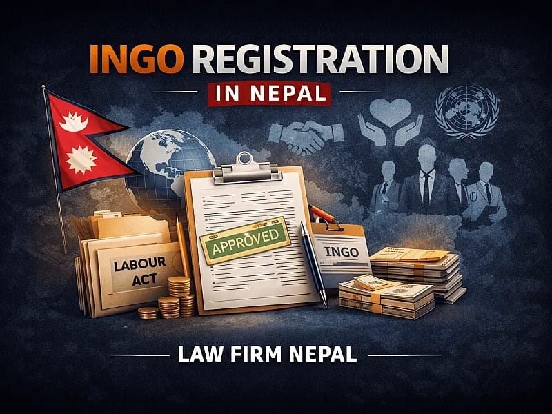 International programme agreements, Nepal project map and governance folders overlooking Kathmandu